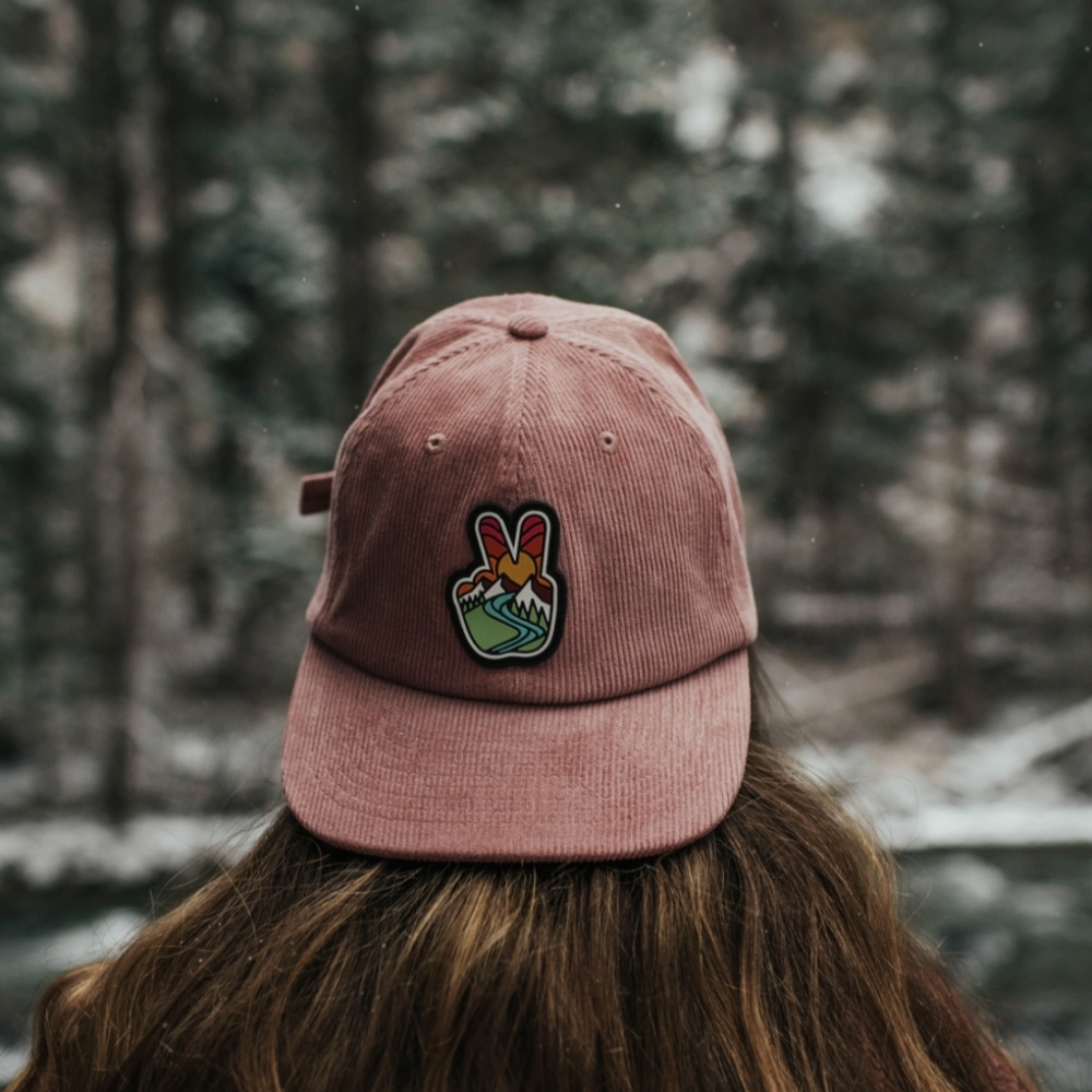 AtomicChild Women's Peace Vintage Corduroy 6-Panel Hat